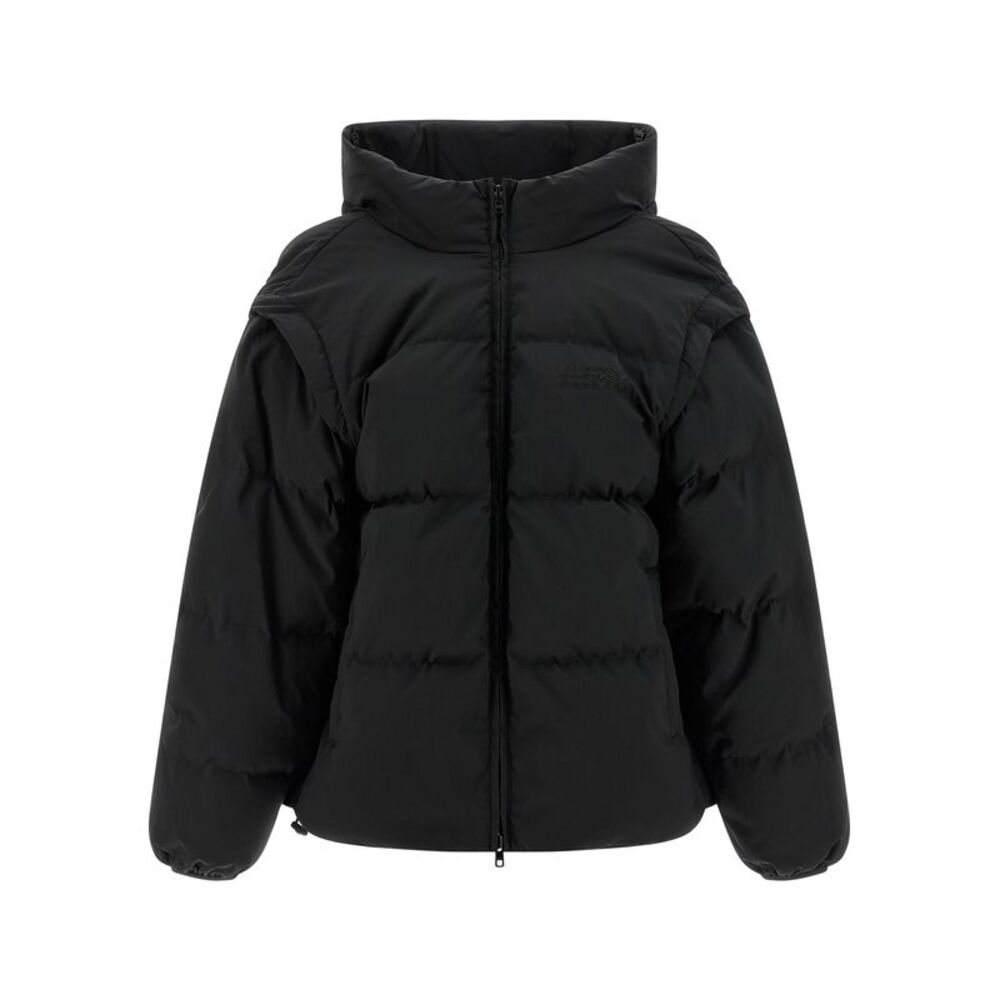 MM6 Maison Margiela Black Polyester Full-Length Women's Jacket